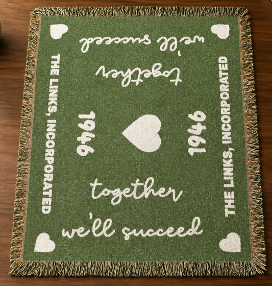 Together We'll Succeed Woven Statement Throw