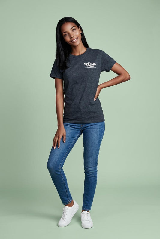 Black T-Shirt with White Logo