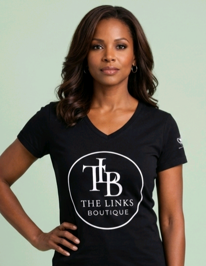 Links Boutique V-Neck Graphic Tee