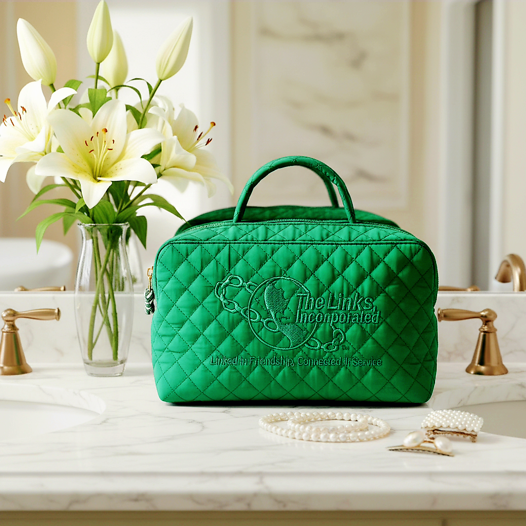 Quilted Accordion Cosmetic/Makeup Bag