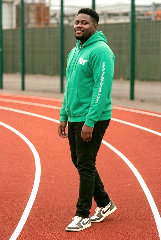 Green Unisex Zip Front Hoodie