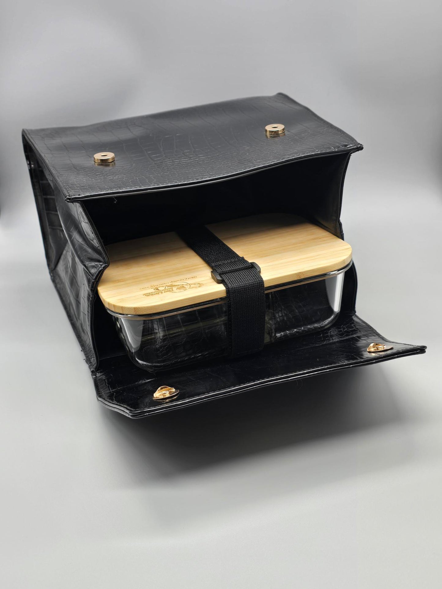 Lady Bag with Glass Bento Box Insert