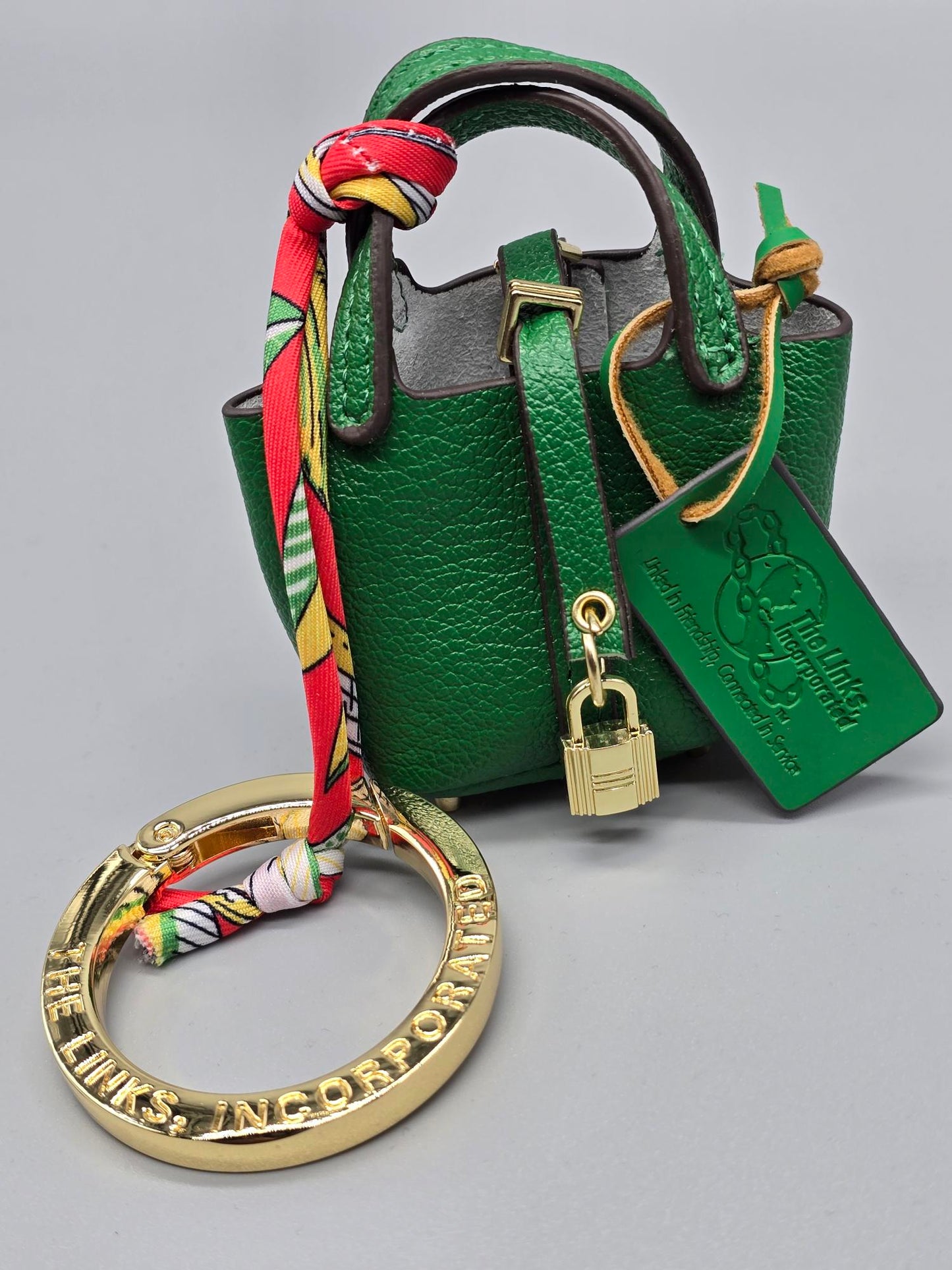 Engraved Carabiner Ring for Mini Bag Charm