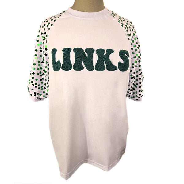 White Jersey-Style Short Sleeved T-Shirt