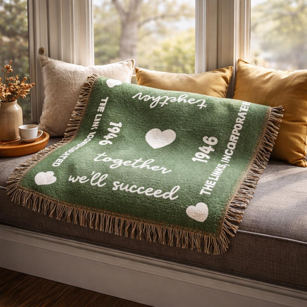 Together We'll Succeed Woven Statement Throw