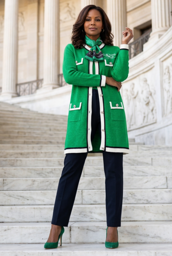 3/4 Length Classic Cardigan