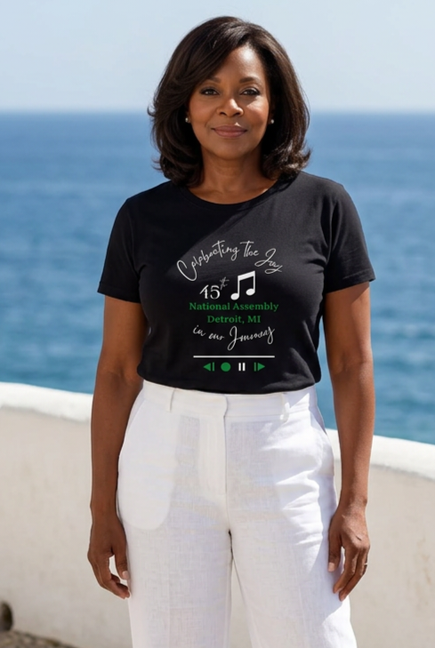 NEW! ONLINE ONLY - 45th National Assembly T-Shirt – “Celebrating the Joy in our Journey”
