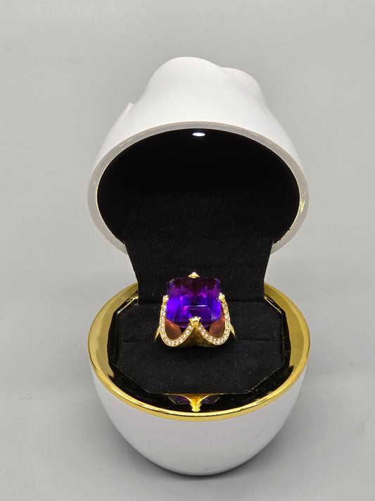 Rose Ring/Jewelry Box with Light