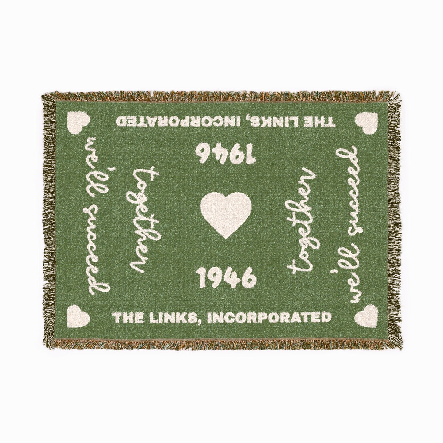 Together We'll Succeed Woven Statement Throw