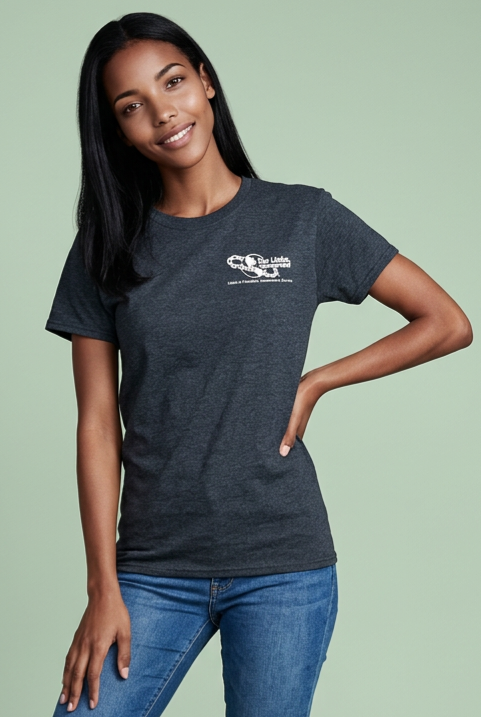 Black T-Shirt with White Logo