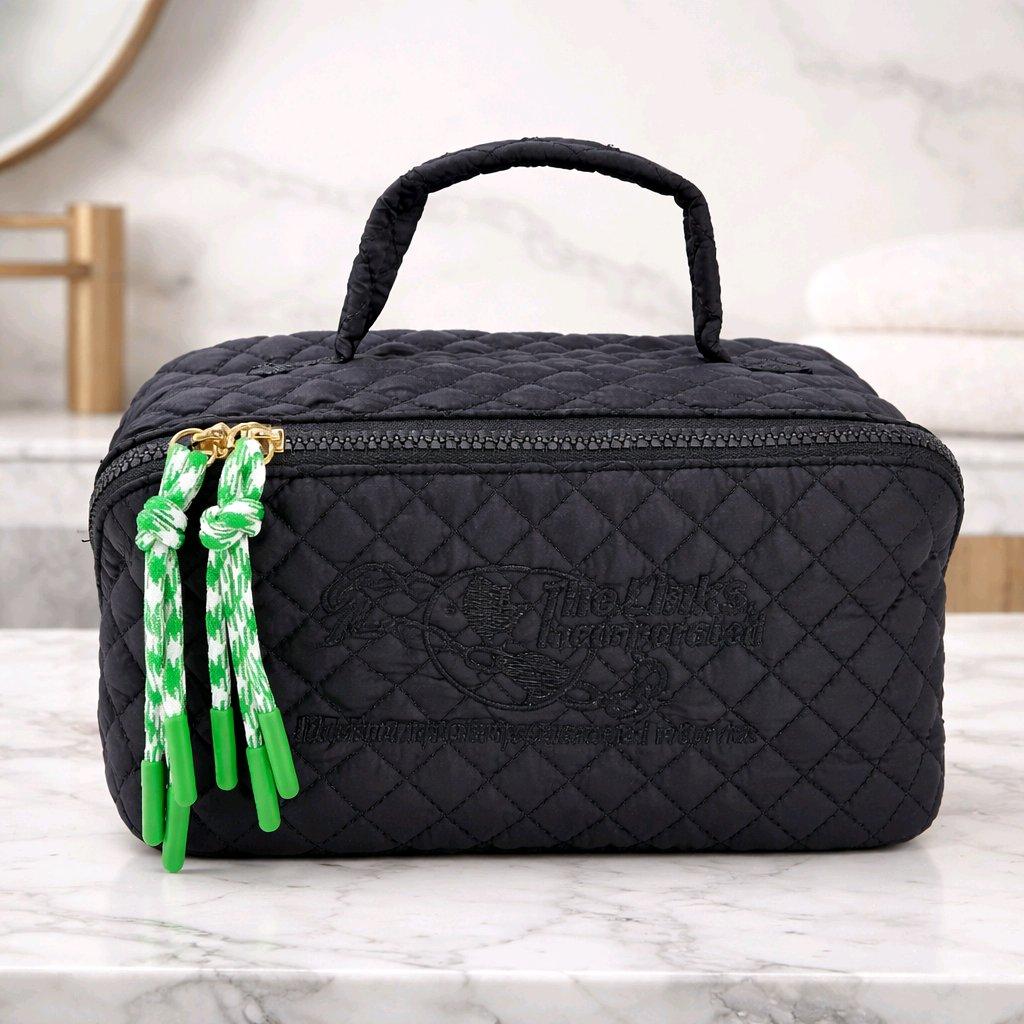 Quilted Accordion Cosmetic/Makeup Bag