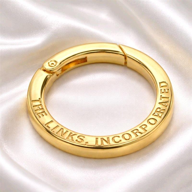 Engraved Carabiner Ring for Mini Bag Charm