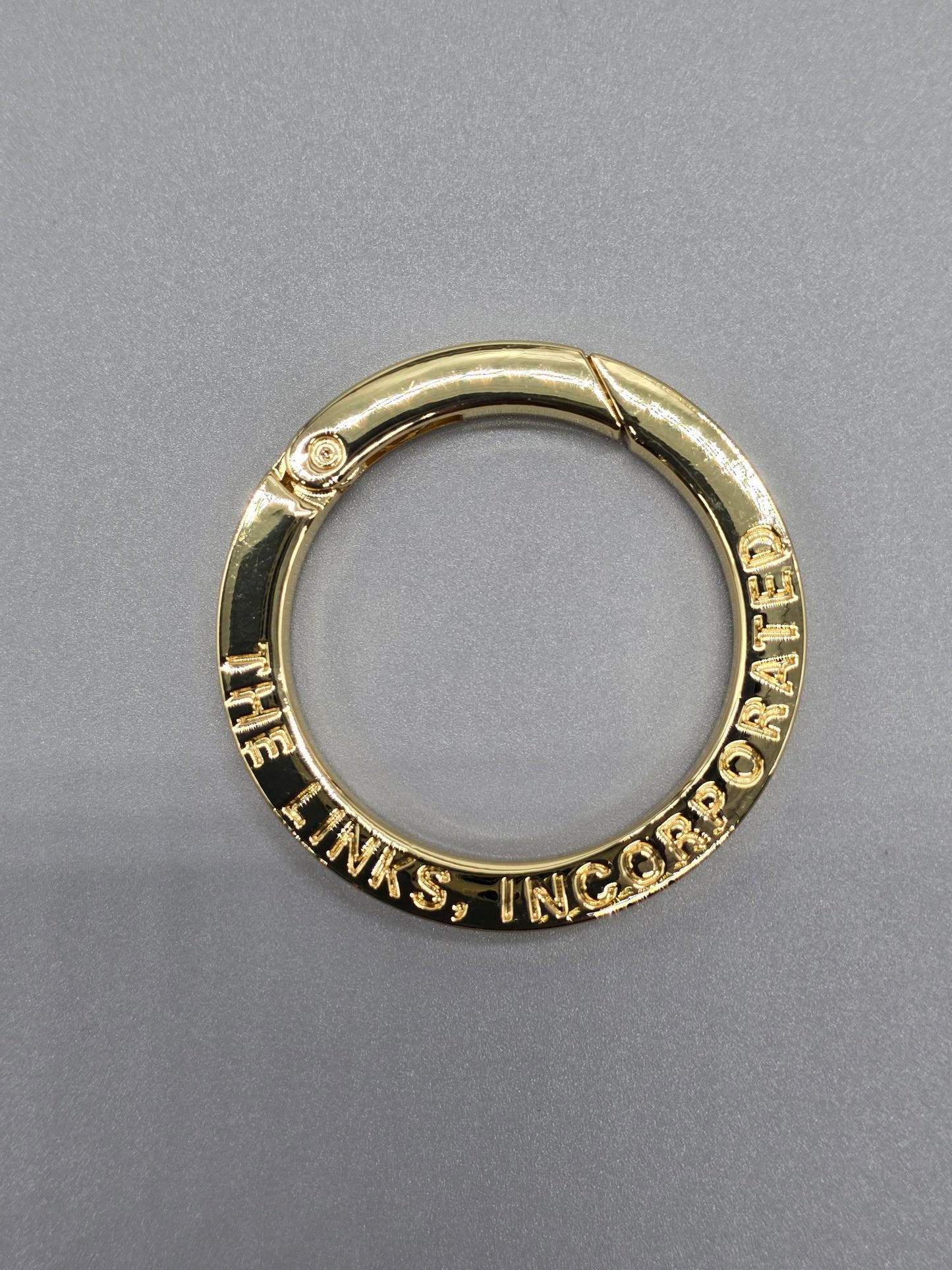 Engraved Carabiner Ring for Mini Bag Charm